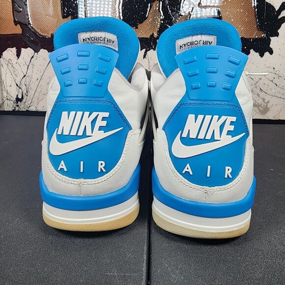 2012 Nike Air Jordan 4 Military Blue Size 13 [308497-105] White Blue OG Tab Swap main image 6